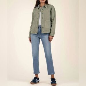 Kut From The Kloth - Ellie Denim Jacket Sage Green, Size L
